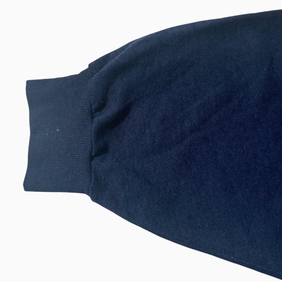 Vintage Keep It Simple Wolf Snow Nature Thin Boxy Light Sweatshirt Navy Blue M - Picture 8 of 10